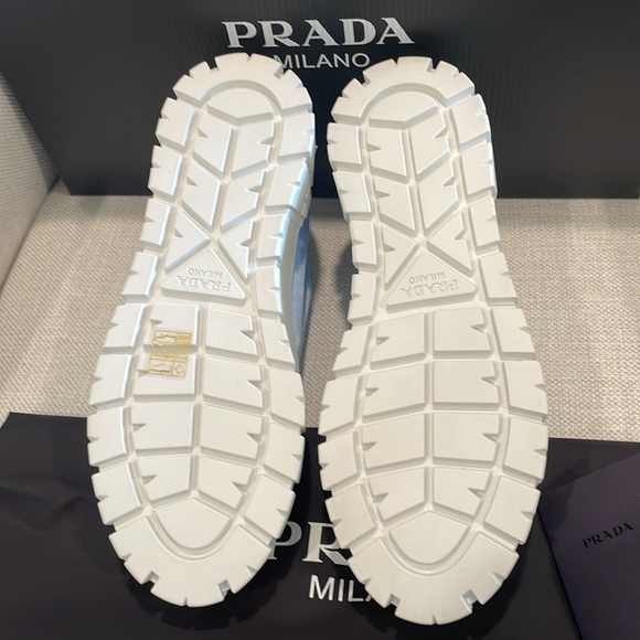 Prada Double Wheel Nylon Gabardine Women’s Sneakers - Picture 3 of 5
